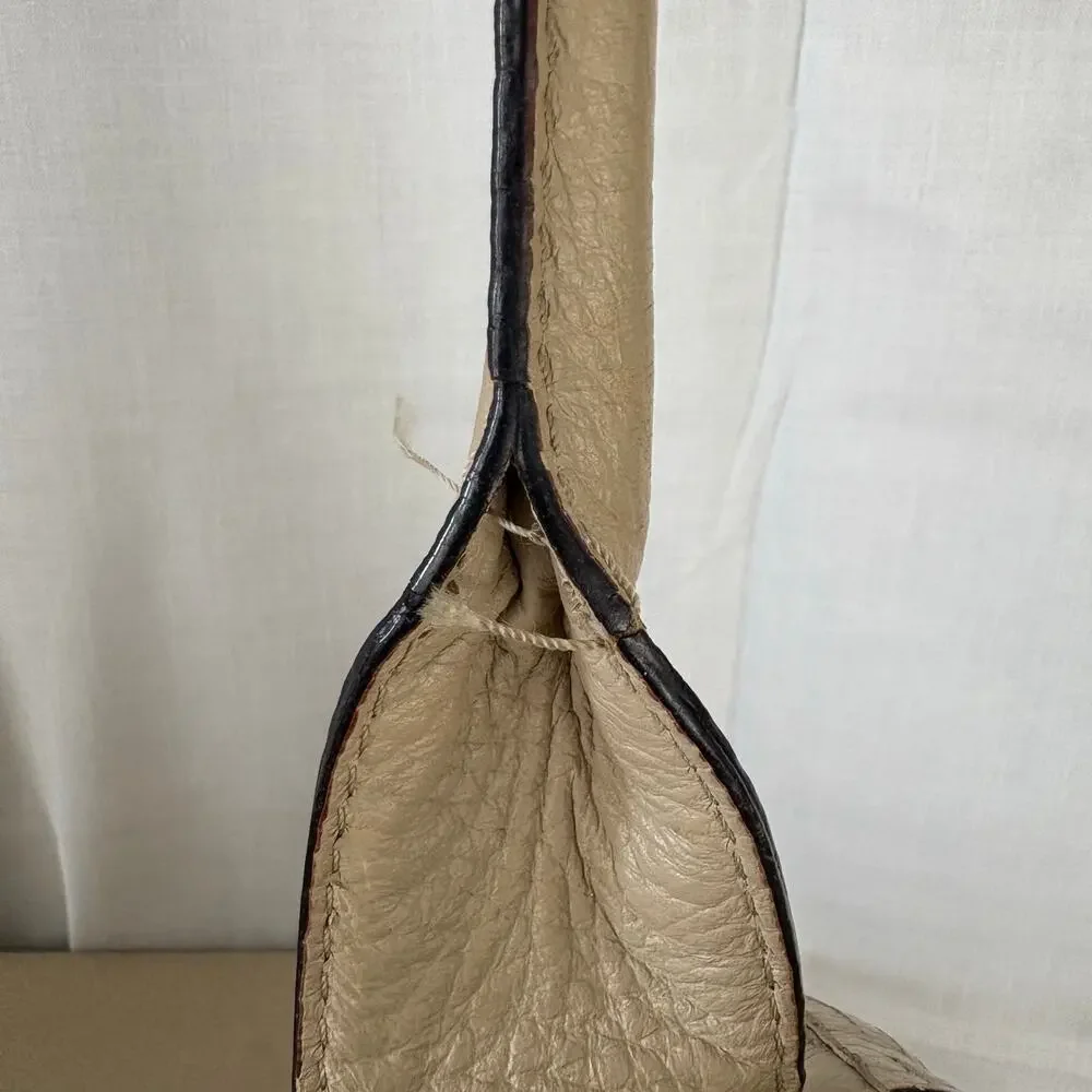Kate Spade New York Southport Avenue Oden Tote Handbag Beige Cream Leather